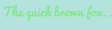 Image with Font Color 81EB86 and Background Color B3E3DC